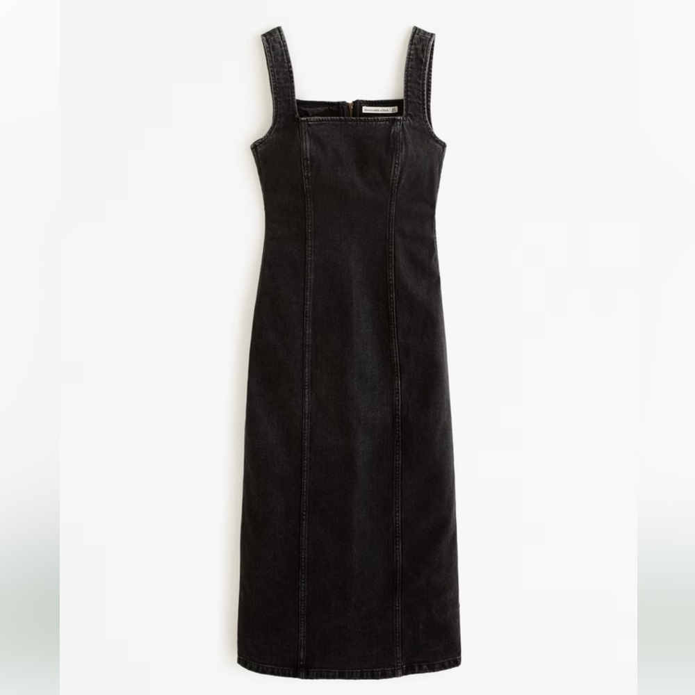 NWT Abercrombie Denim Column Midi Dress
